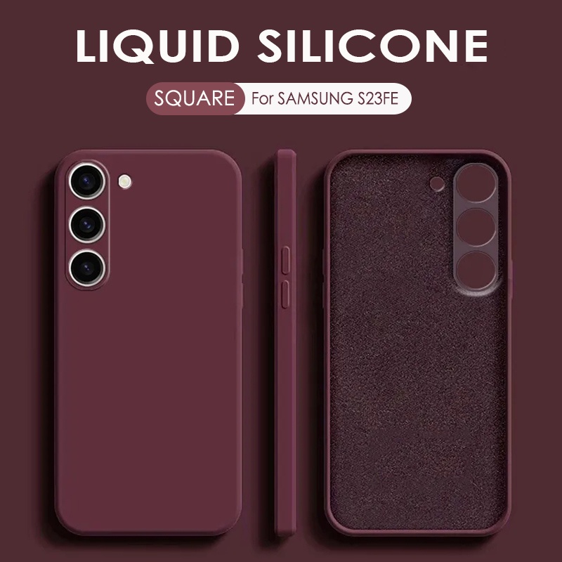 Original Liquid Silicone Phone Case For Samsung Galaxy S23FE S23 Plus ...