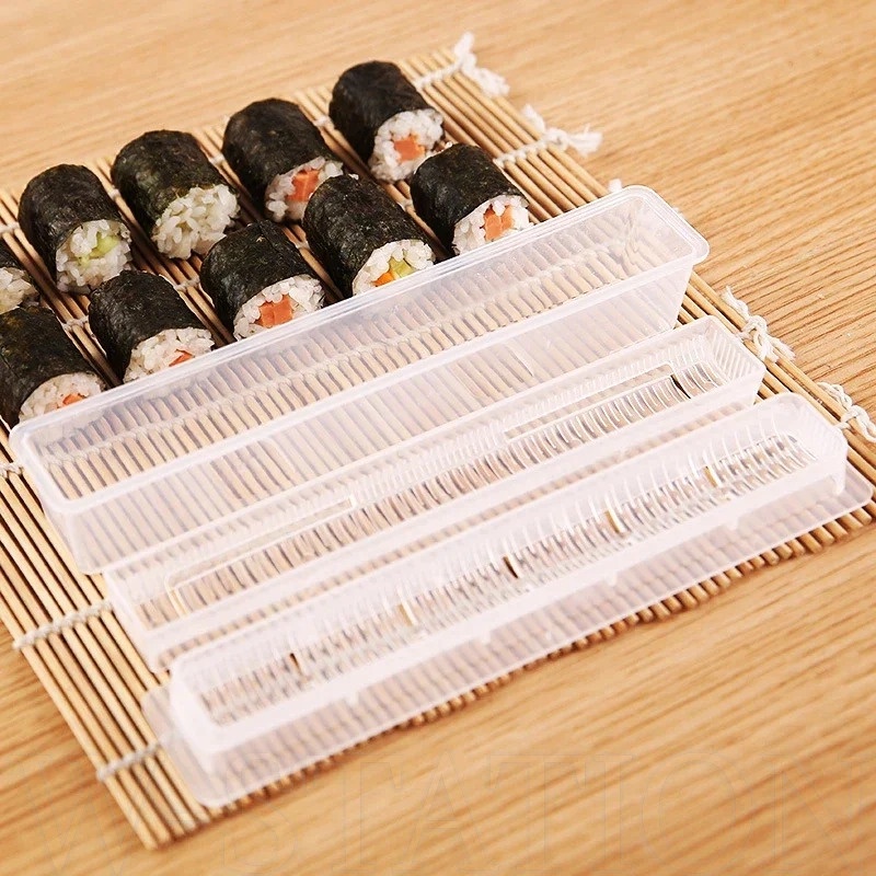 DIY Sushi Bazooka Maker Set Cylinder Japanese Sushi Roller Rice Meat Ball  Vegetable Mold Making Machine Kitchen Gadgets Tools