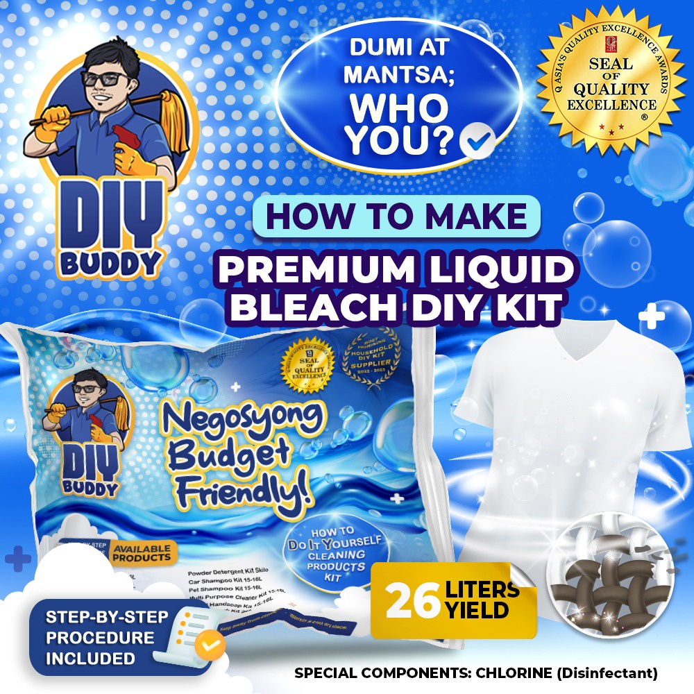 LIQUID BLEACH KIT 26 LITERS YIELD DIY BUDDY PH Shopee Philippines