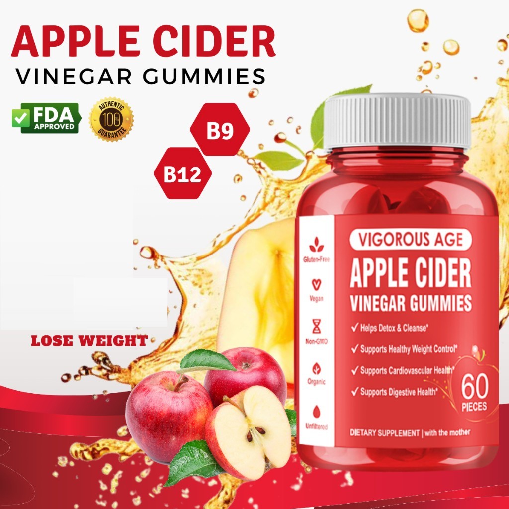 ♟Apple Cider Vinegar Gummies Weight Control Fat Burner Slimming Meal Replacement Drinks Suppl