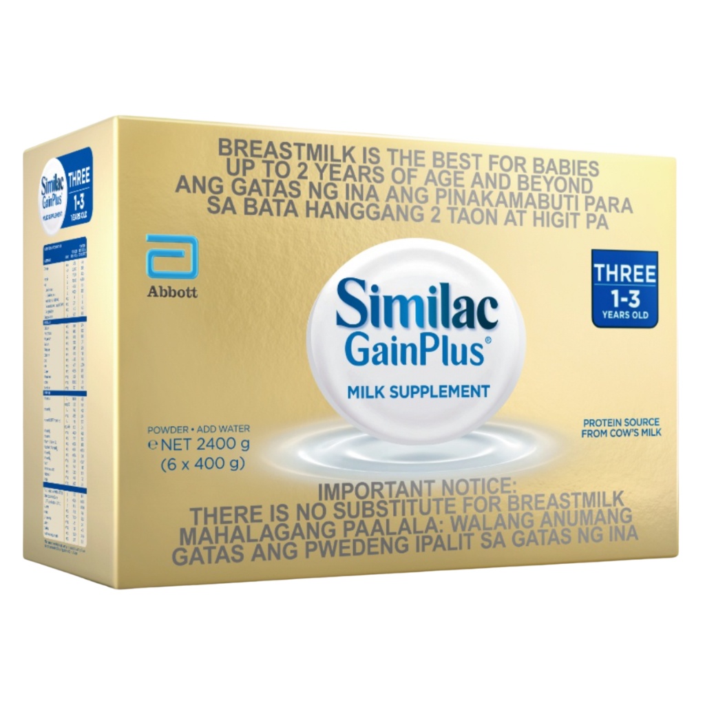 Similac GainPlus 2.4KG (13 years) NEW (EXP2025) Shopee Philippines