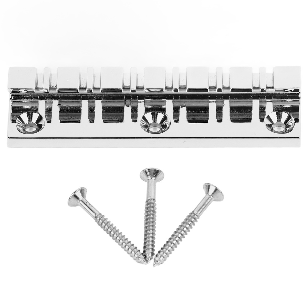 SPR-12 String Saddle Tailpiece Metal Chrome Color Saddle Bridge Top ...
