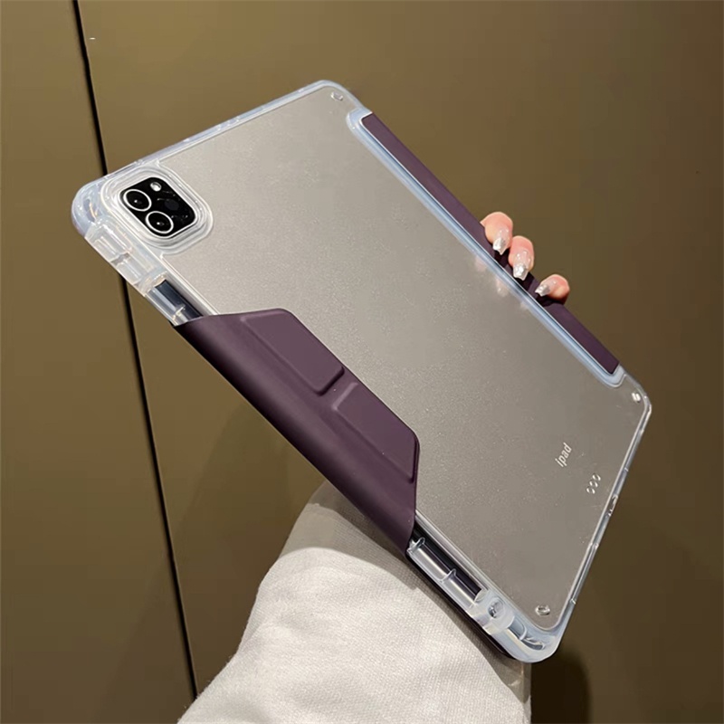 thumbnail image 2 of Clear TPU Case For IPad Pro 11/12.9/10.5/9.7, IPad Air 10/8/7/5, 9th Gen - With Pencil Holder 2 of 4