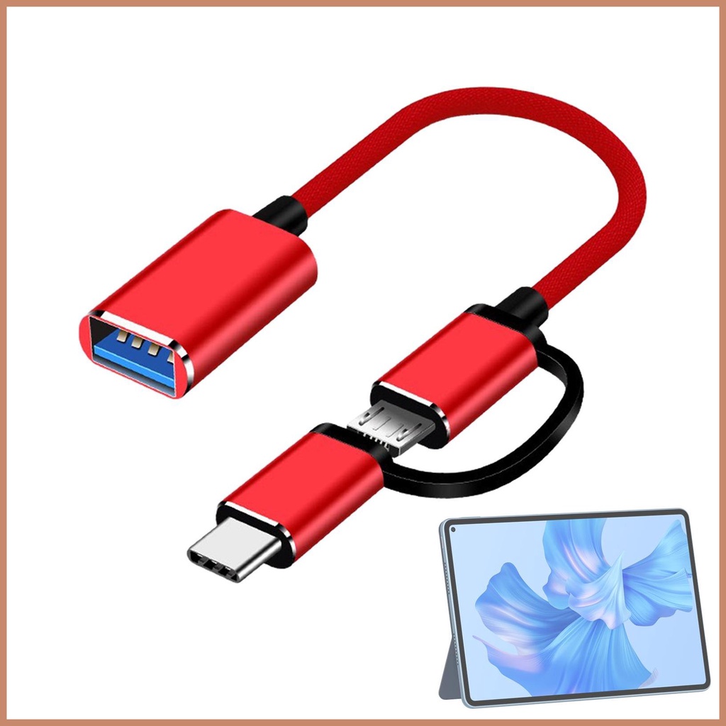 Usb To Type C Adapter 2 In 1 Lightweight Type C To Usb Adapter Fast Transfer Male To Female 3334