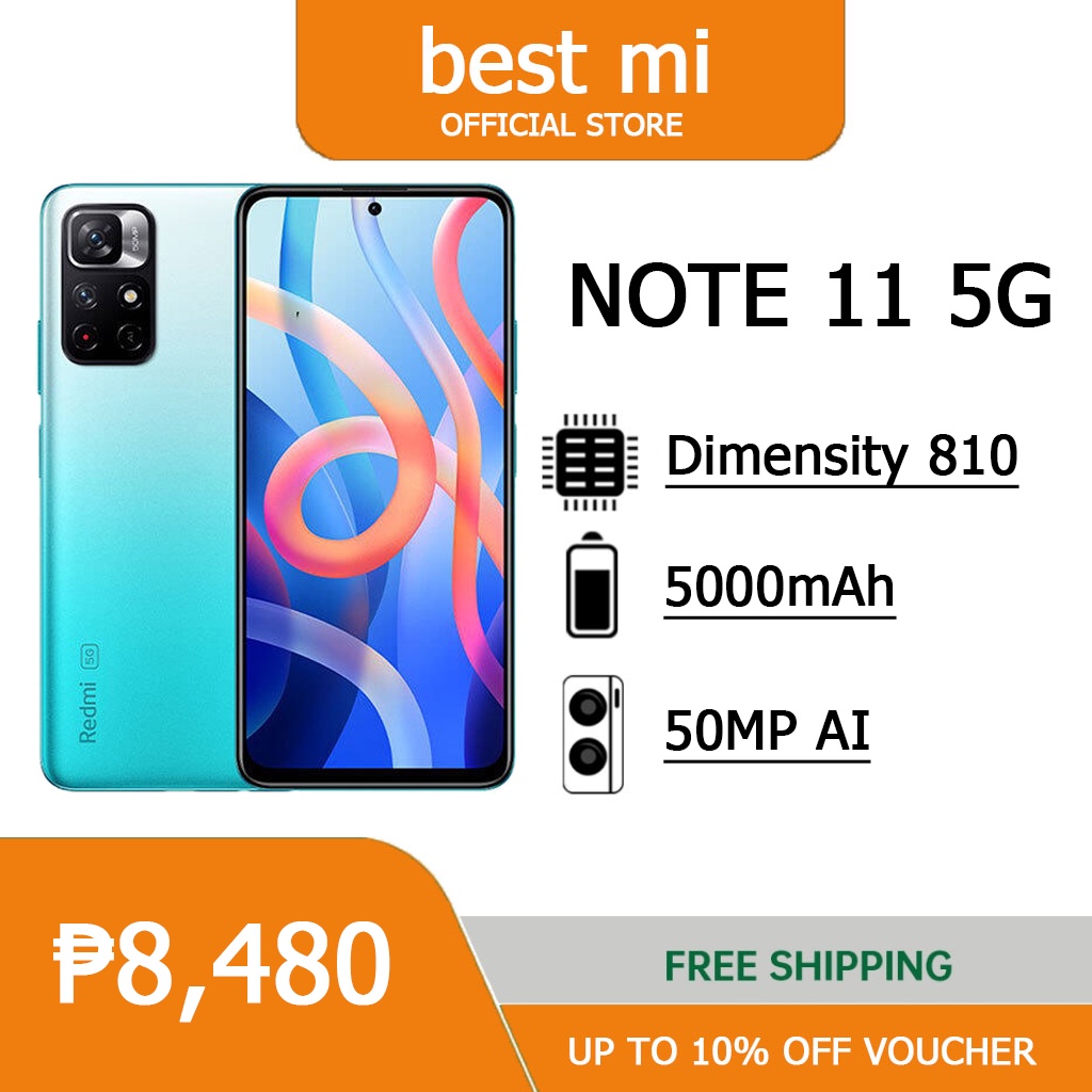 Xiaomi Redmi Note 11T 5G SmartPhone Dimensity 810 4GB 8GB RAM 128GB