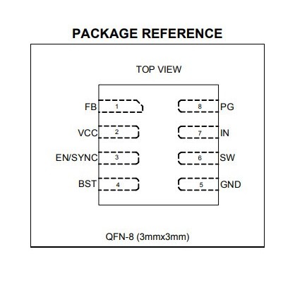MP9943 MP9943GQ-Z 3A 36V IC Buck Regulator Step Down Converter 8QFN ...