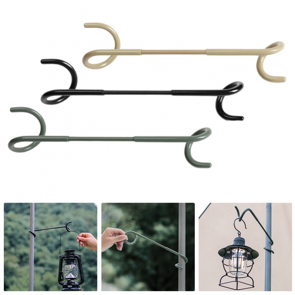 Quality Lantern Hanger Hook Fishing For 1832mm Lamp Tent Pole Post Two