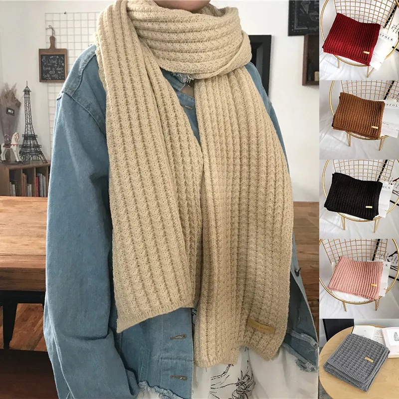 Winter Women Warm Scarf Knit Spring Unisex Thick Warm Winter Scarves