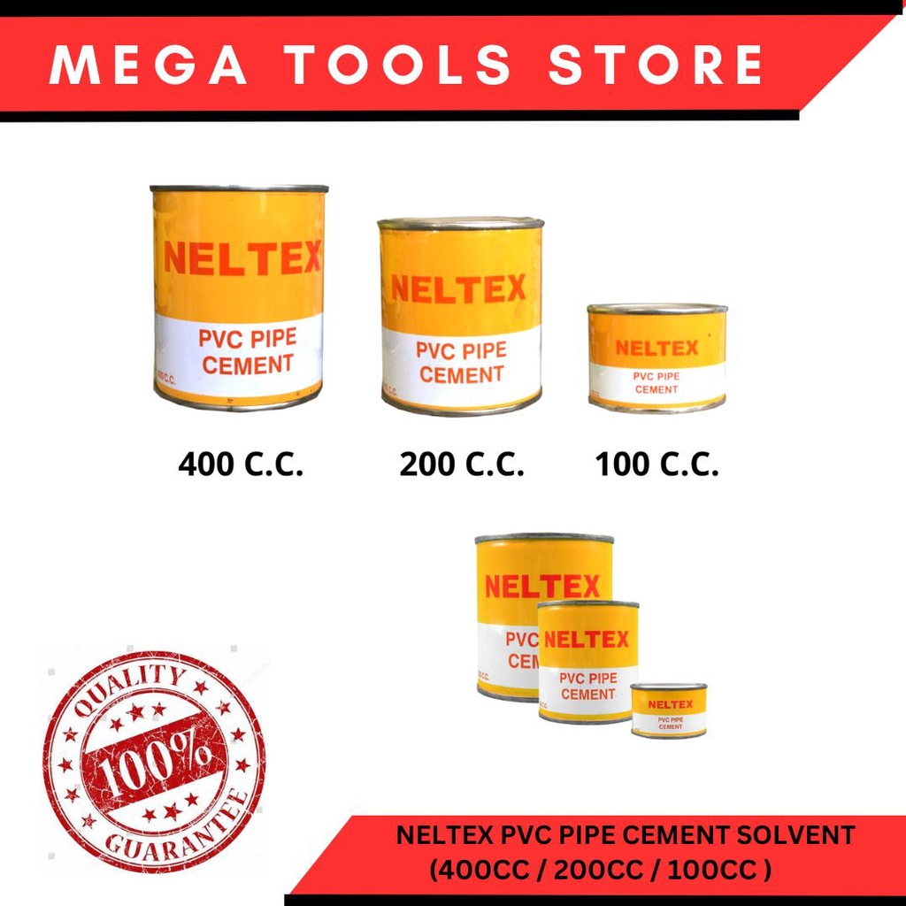 NELTEX Pvc Pipe Cement Solvent(400CC / 200CC /100CC) Shopee Philippines