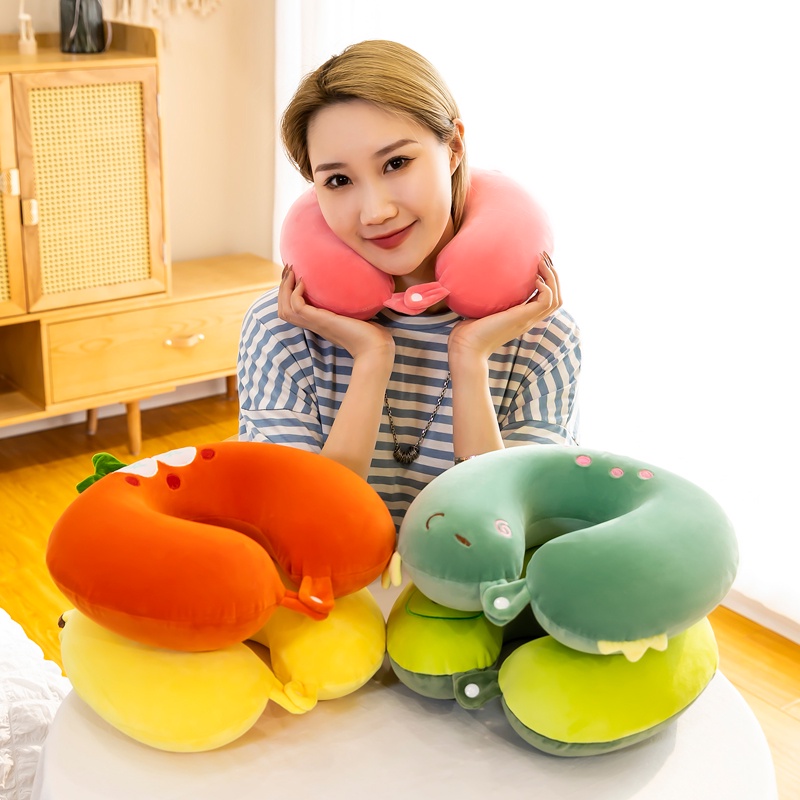 U Shaped Pillow Driving Travel Memory Foam Neck Pillow Cartoon Soft