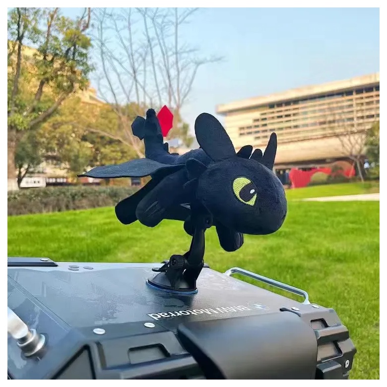 How to Train Your Dragon Night Fury Toothless Car Ornament Roof Doll ...