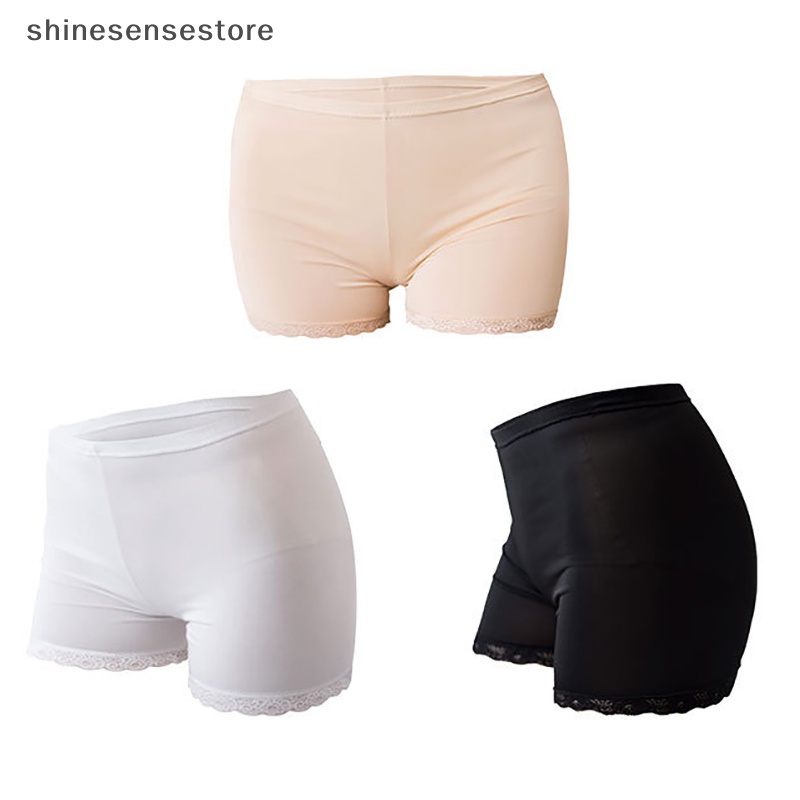 Shines】 Women Soft Cotton Seamless Safety Short Pants Panties Summer Under  Skirt Shorts Modal Ice Silk Breath Boyshorts Tight SSN