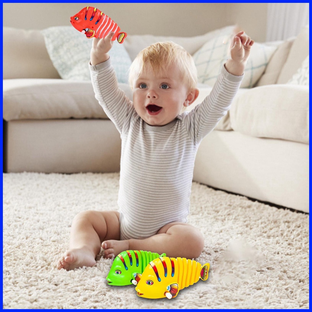 Bathtub Fish Toys Floating Windup Fish Bath Water Toys Sea Animal Bath