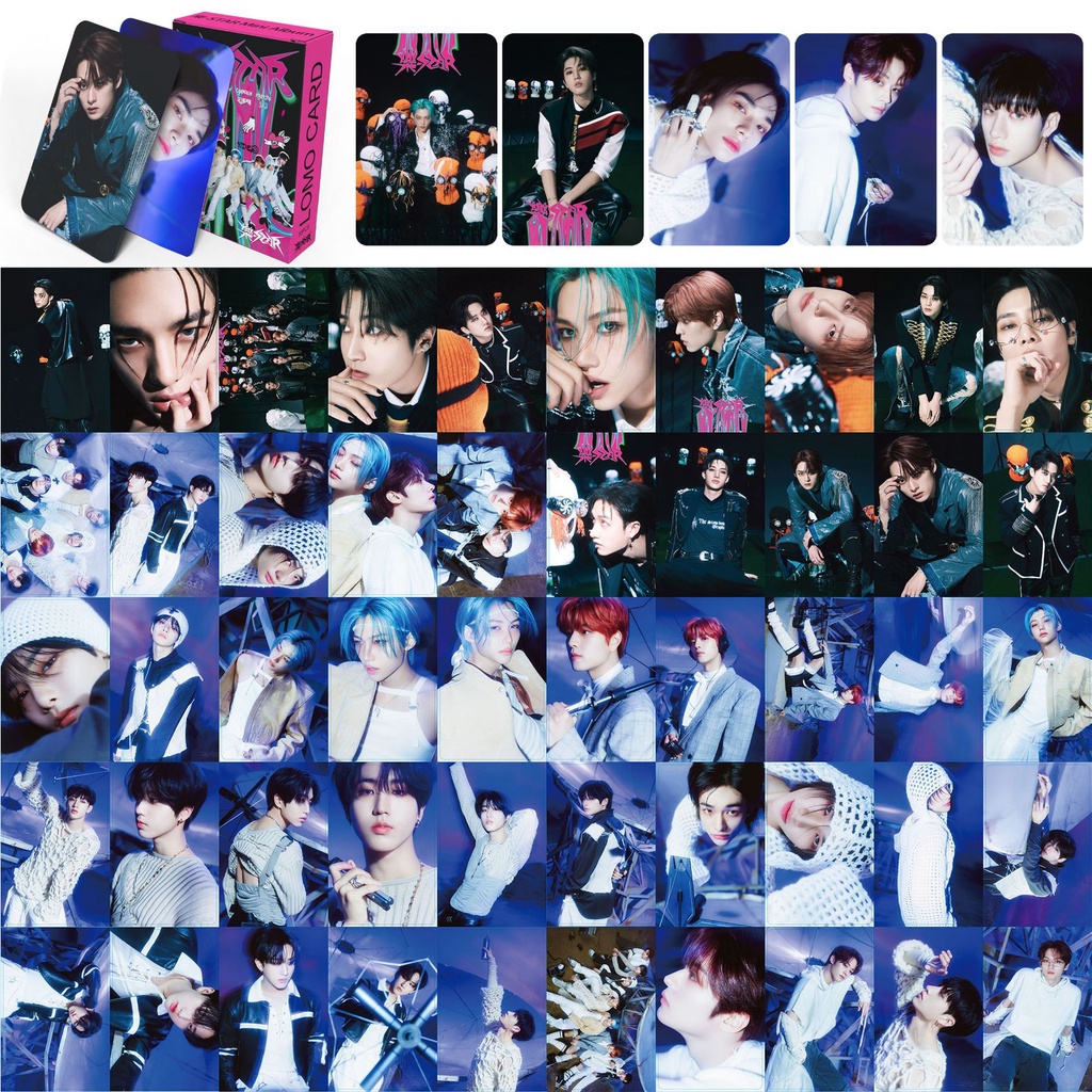 55pcs STRAY KIDS Lomo cards 樂 - STAR Leave Rock Star Album Photocards ...