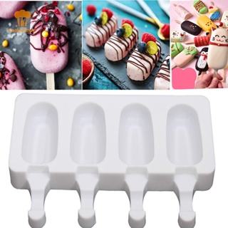 1pc Silicone Popsicle Mold, Modern Square Shape Ice Pop Mold For Kitchen