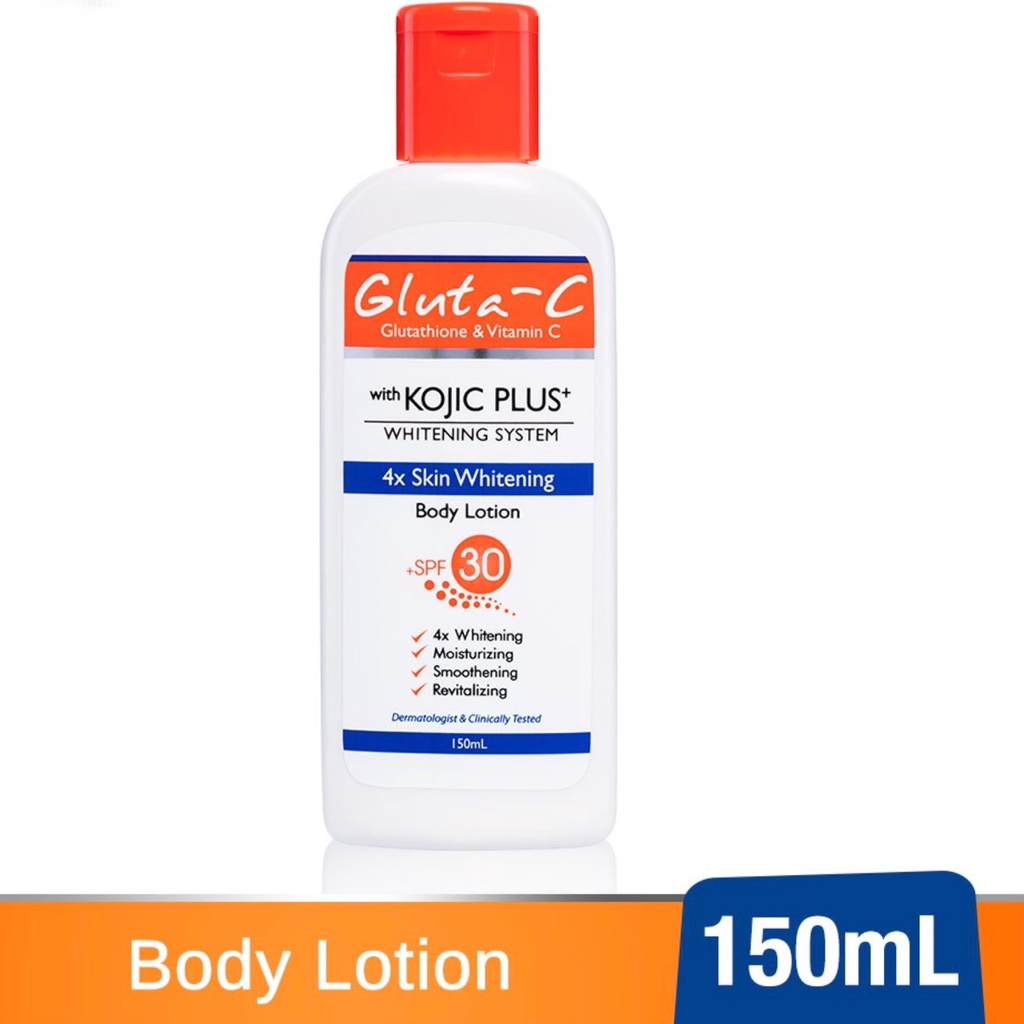 GlutaC Kojic Plus+ Whitening Lotion with SPF 30 150ml Shopee Philippines