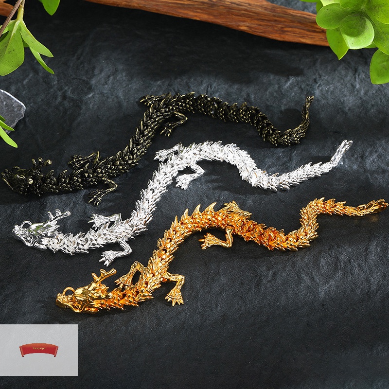 YESC Collection Decoration Movable Jointed Dragon Statue 3D Printed ...