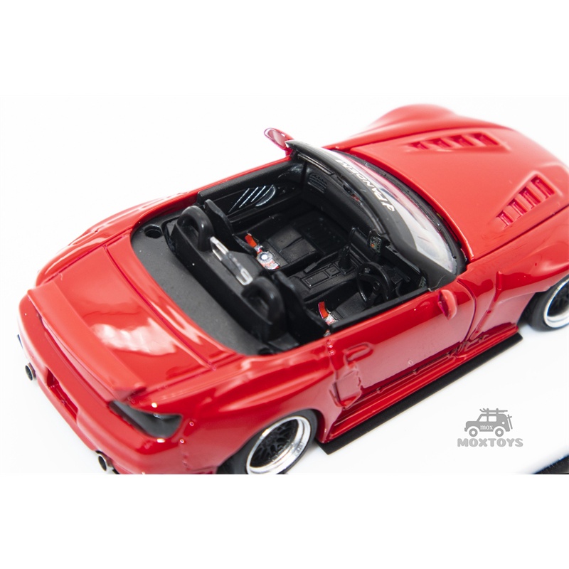 Micro Turbo 1:64 S2000 Rocket Bunny Red Diecast Model Car