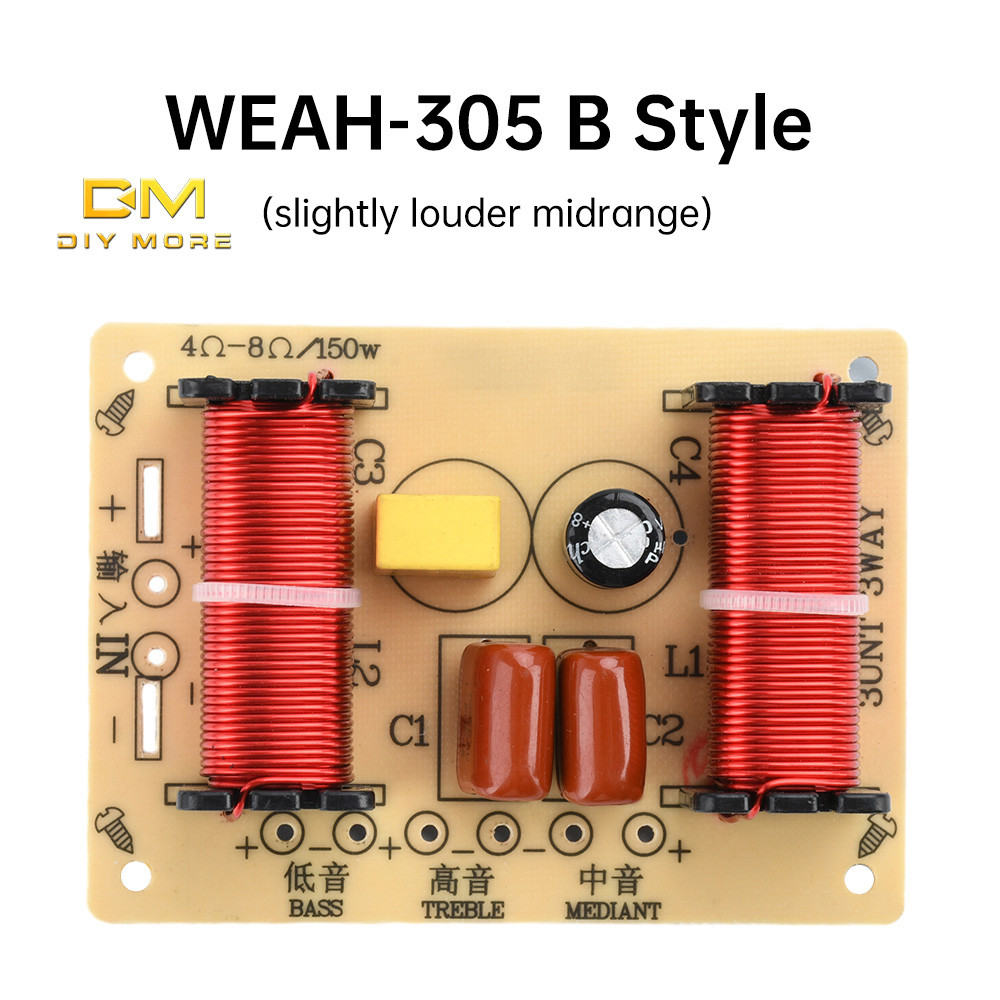 DIYMORE 3-way HiFi speaker crossover 150W crossover three-way high ...