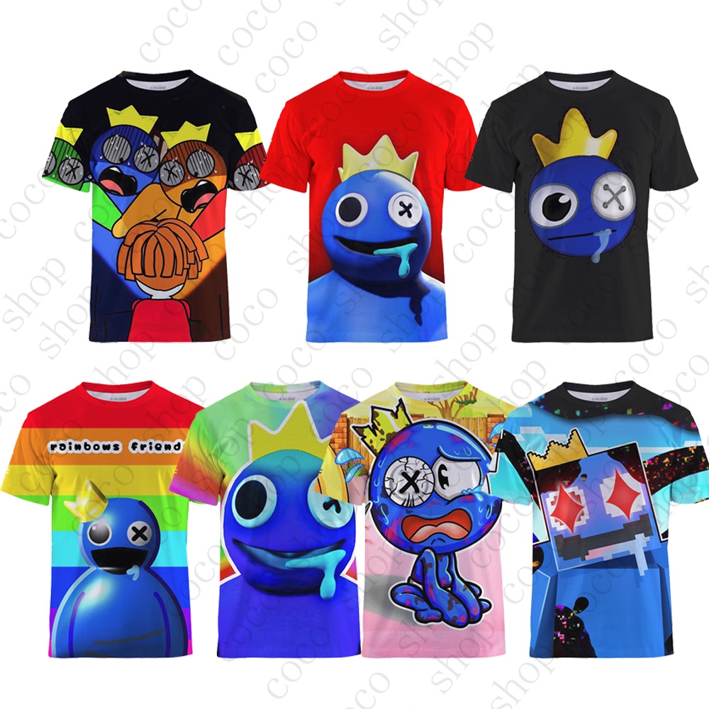 Rainbow Friends Blue Robloxs Tshirt for Boy Roblox Game Printing Daily ...