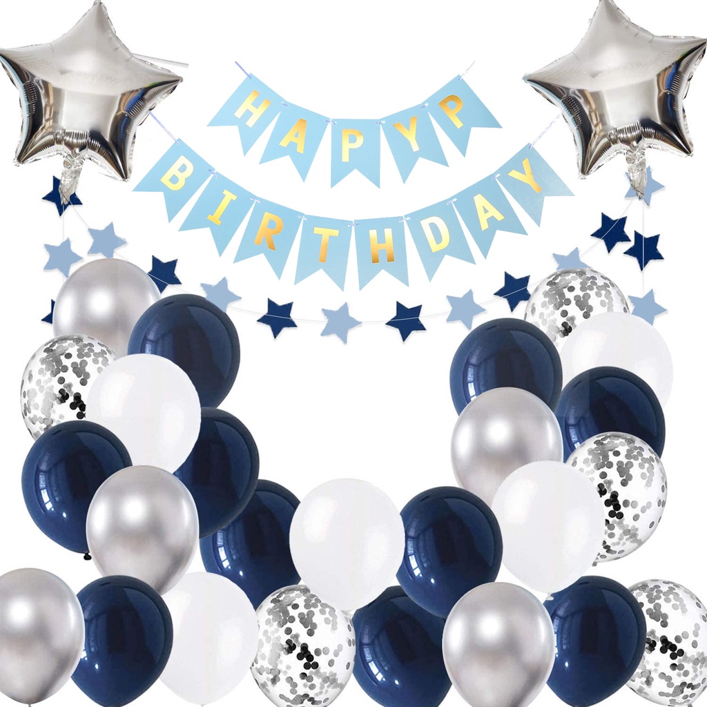 Decoración Cumpleaños Infantil Anime (36 Piezas) | Banderola, Topper Tarta, Globos Y Toppers Para Cupcakes