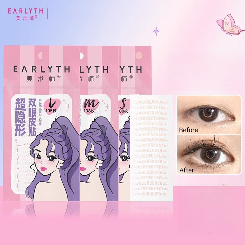 EARLYTH Double Eyelid Tape Natural Invisible Traceless Lace Single