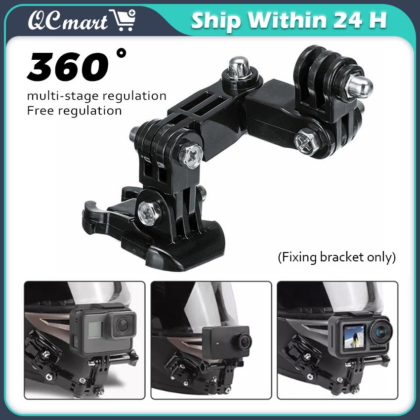 【Ship In 24H】 Helmet Strap Mount Bracket for GoPro Hero 11 10 9 8 7 6 5 ...