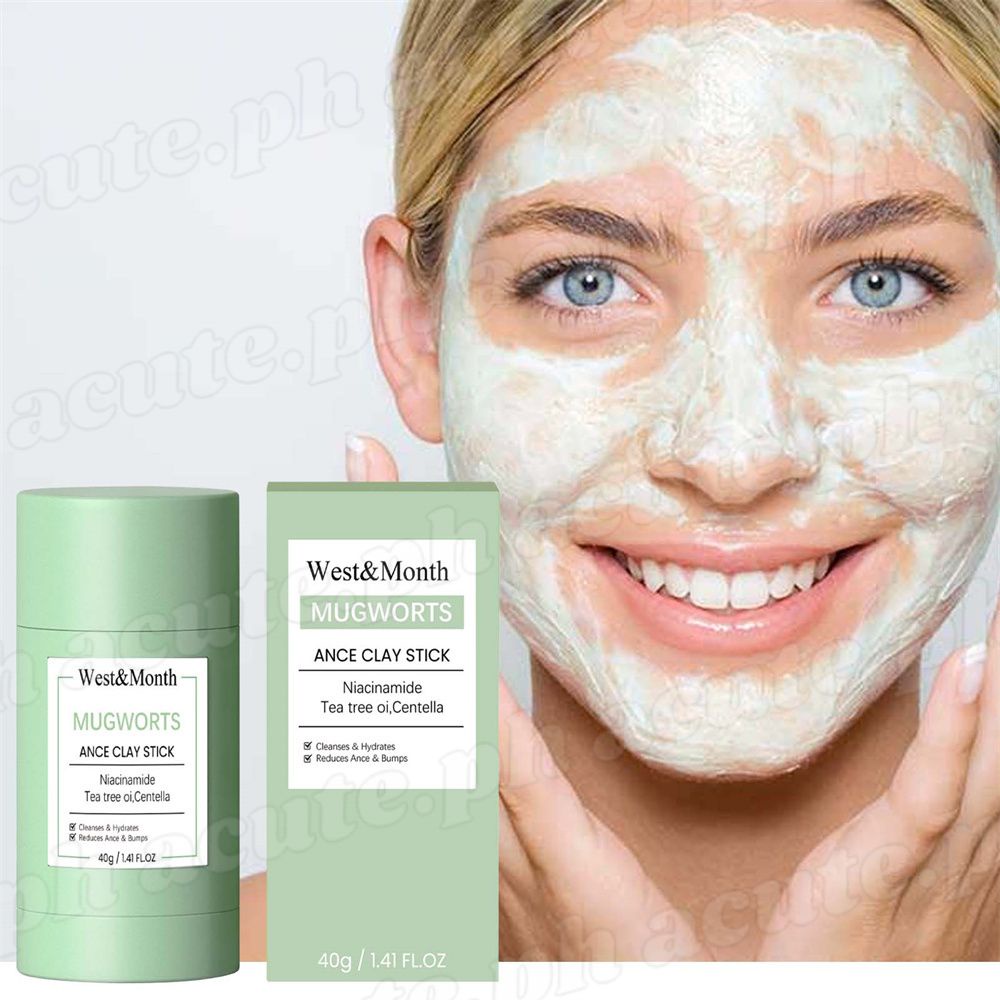 Mugwort Acne Clay Mask Stick (40g) Green Tea Mask Remove Blackheads