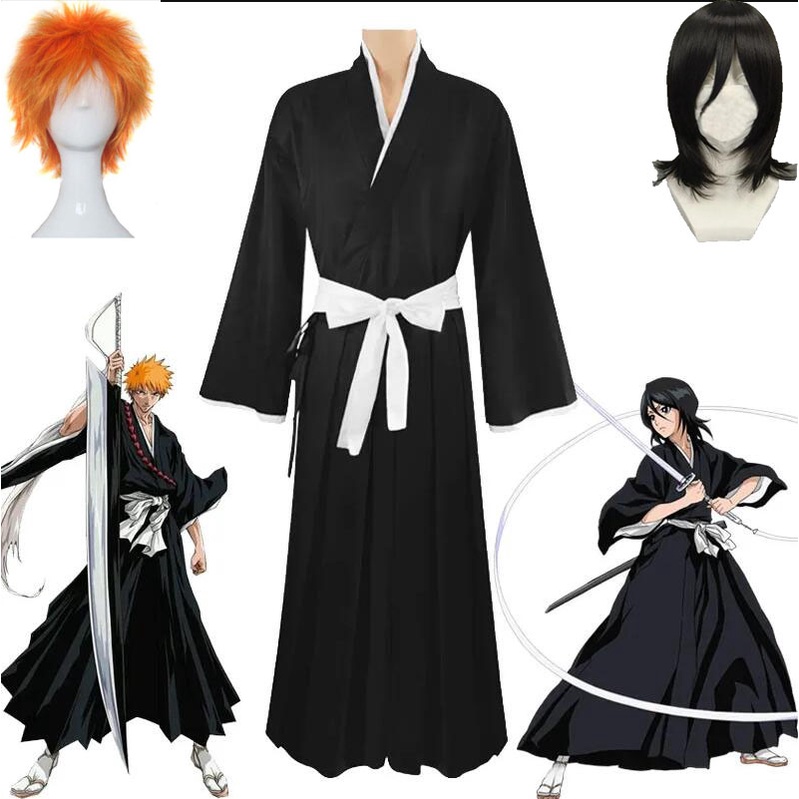 Bleach Kuchiki Rukia Cosplay Costumes Kurosaki Ichigo Die Pa Soul ...