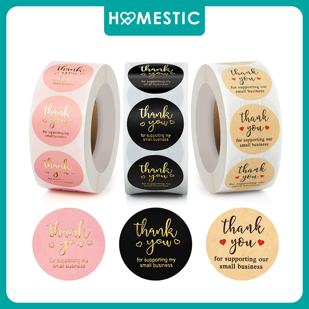Thank You Stickers 500 pcs Thank You Stickers Color Self Adhesive Seal ...