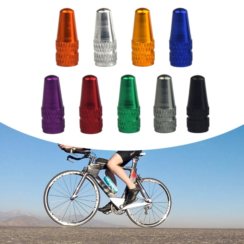 EDB* 4pcs Bike Tire Valves Stem Caps Air Dust Covers for Mountain Road  Bicycles