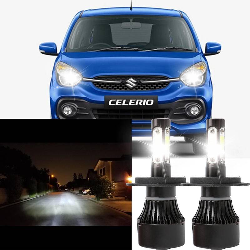 2PC 6000K LED LAI X7 4SIDE Conversion Bulbs Headlight Kit FOR SUZUKI