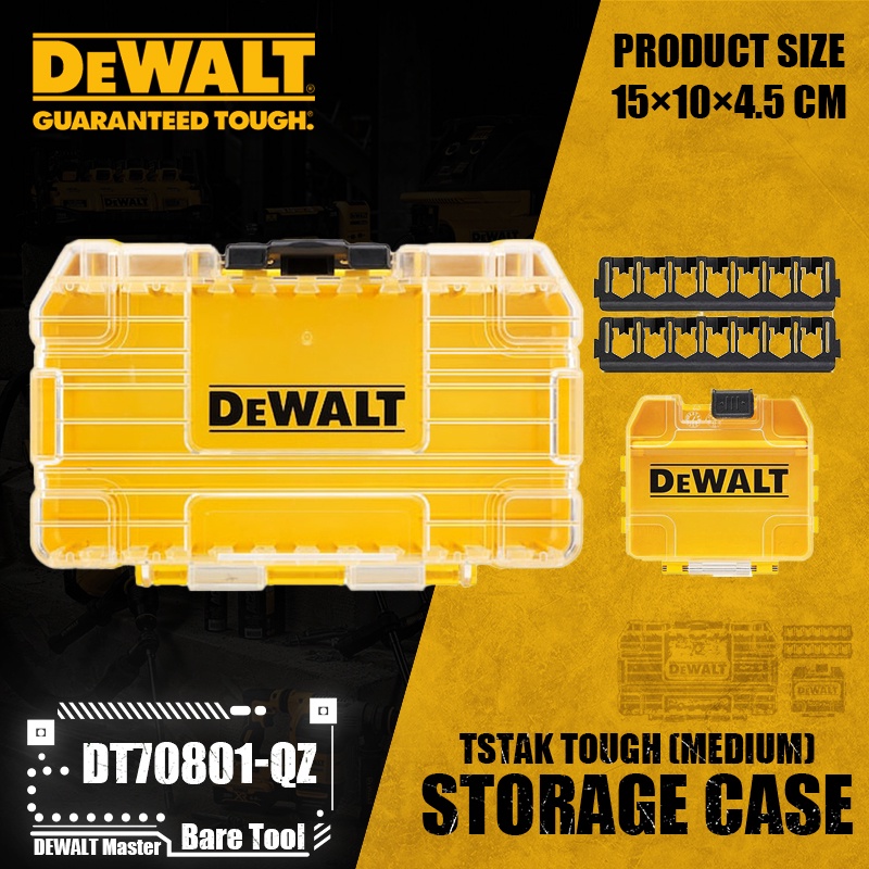 Dewalt Dt70801-qz Tstak Tough Storage Case (medium)+small Bulk Storage 