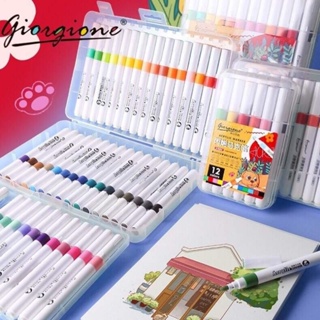 Ohuhu Alcohol Based Dual Tipped Sketch Markers 72 Color + 1 Blender (Chisel  & Brush), Y30-80401-95