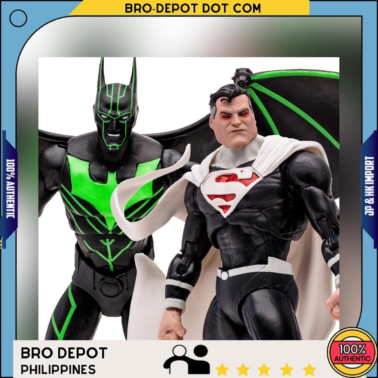 Ready Stock Mcfarlane Toys Dc Collector 2pk Batman Beyond Vs Justice Lord Superman Shopee 8838