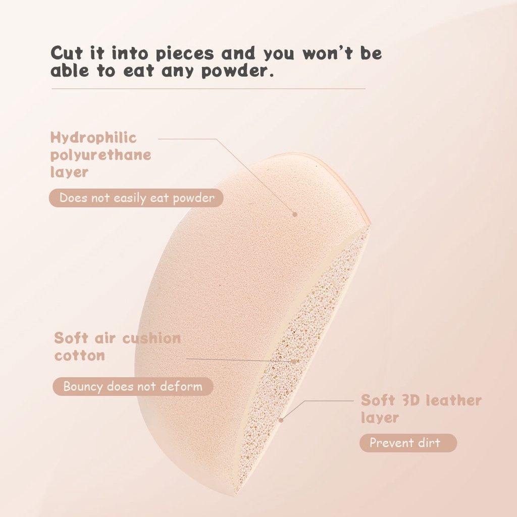 Ashley Shine Mini Fingertip Powder Puff Droplet Puff BB Cream Puff ...