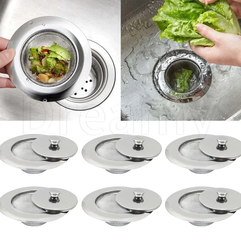 Home Sink Filters With Cover - Stainless Steel Sink Filter Screen ...