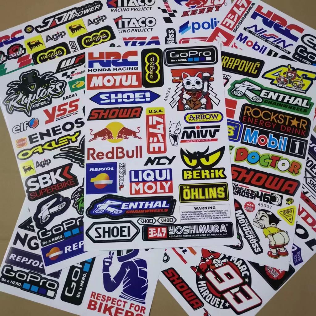 vinyl water proof sticker for motorcycle helmet decals motor bike ...