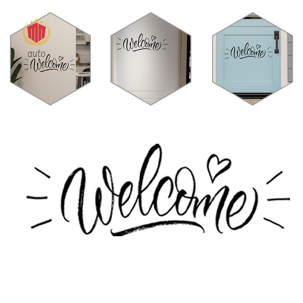 MS2038 Welcome Love Wallpaper Door Sticker Front Door Decal Vinyl ...