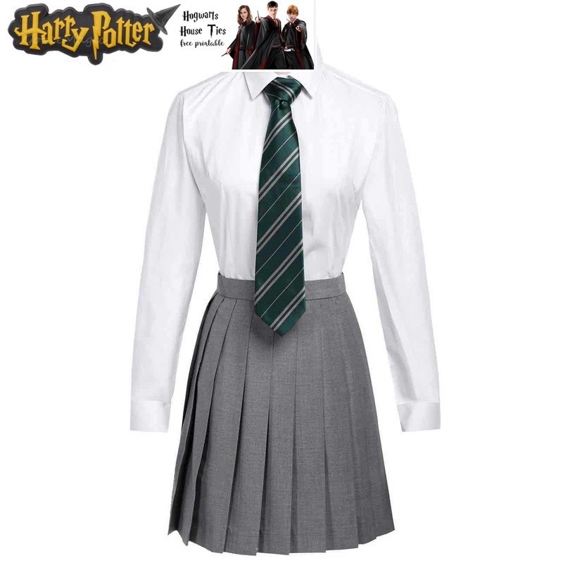 Gray pleated skirt hogwarts sale