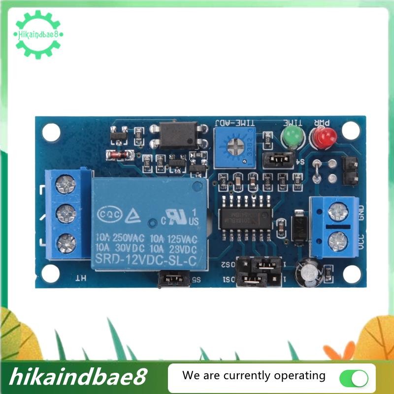 [hIkAi] 12V DC Delay Relay Delay Turn on / Delay Turn Off Switch Module ...
