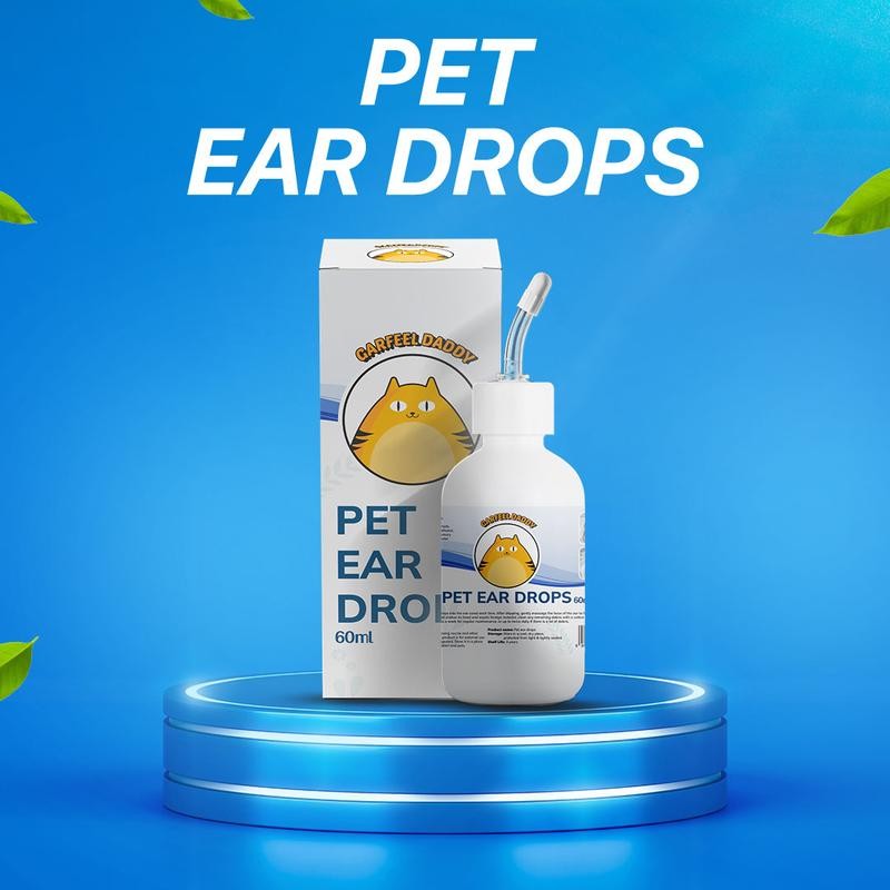 Garfeel Daddy Pet Ear Drops For Cats and Dogs Anti Bacterial and Mites ...