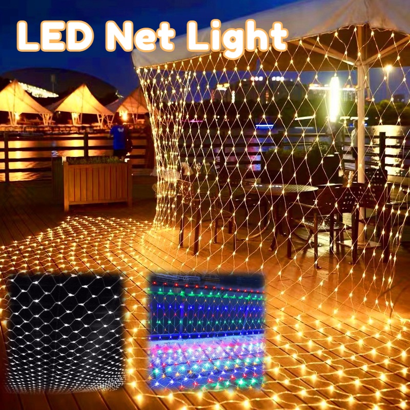【Ready Stock】3*2m LED Net Mesh Fairy Light Christmas Party Holiday ...