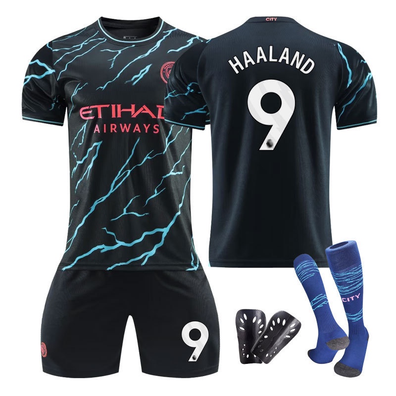 Manchester City shirt 2324 two-man football shirt No. 9 Haaland 10 ...