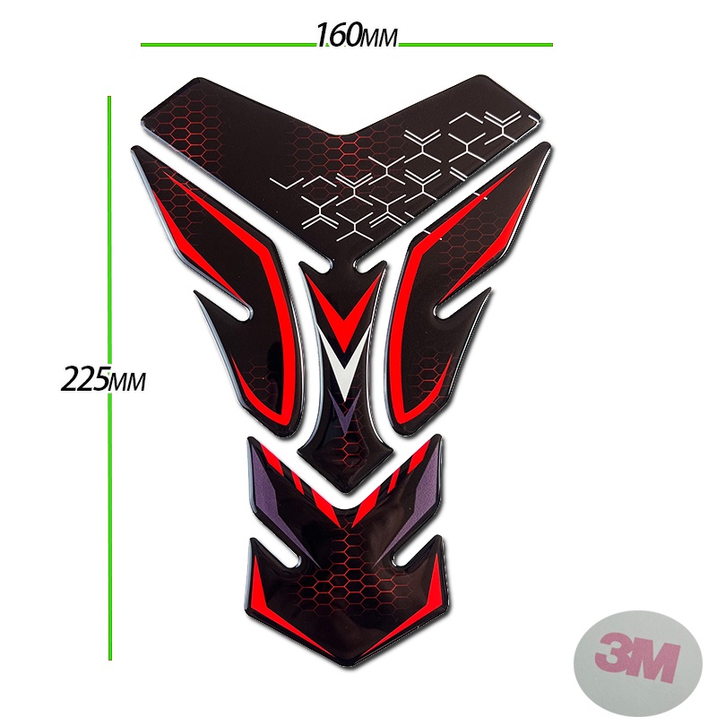 Motorcycle Oil Tank Sticker 3D Accessories For cbr150r Kawasaki ...