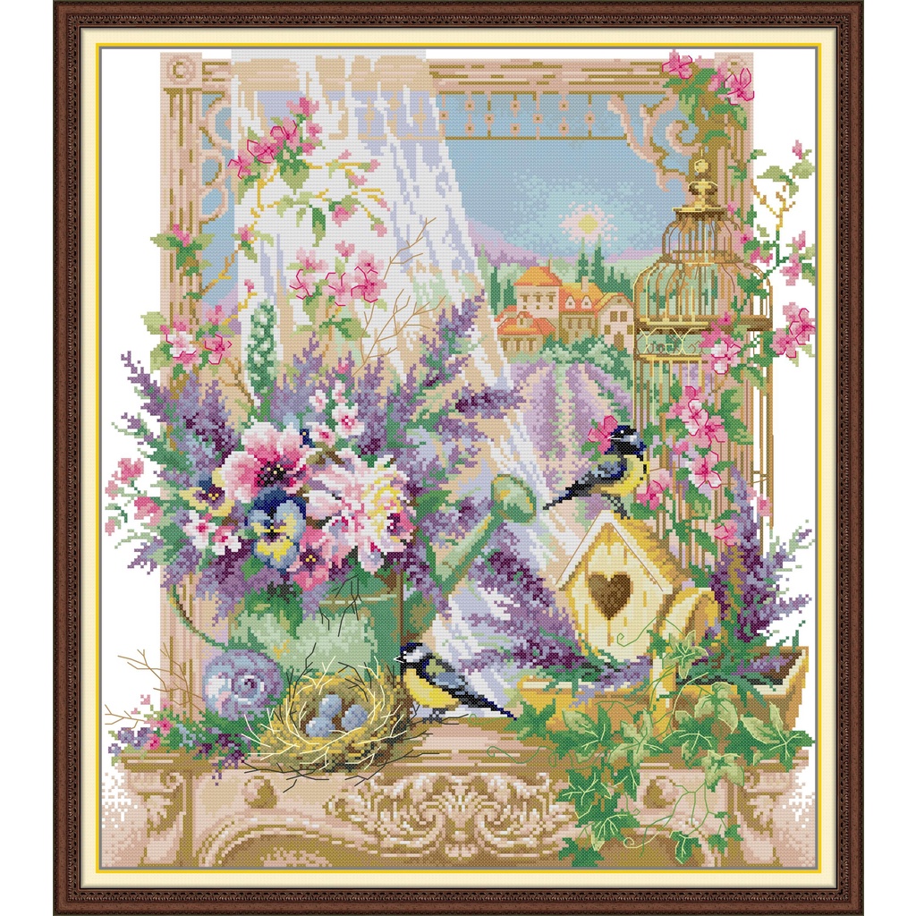 Joy Sunday Cross Stitch DMC Embroidery Sets Sewing Pattern Needlework ...