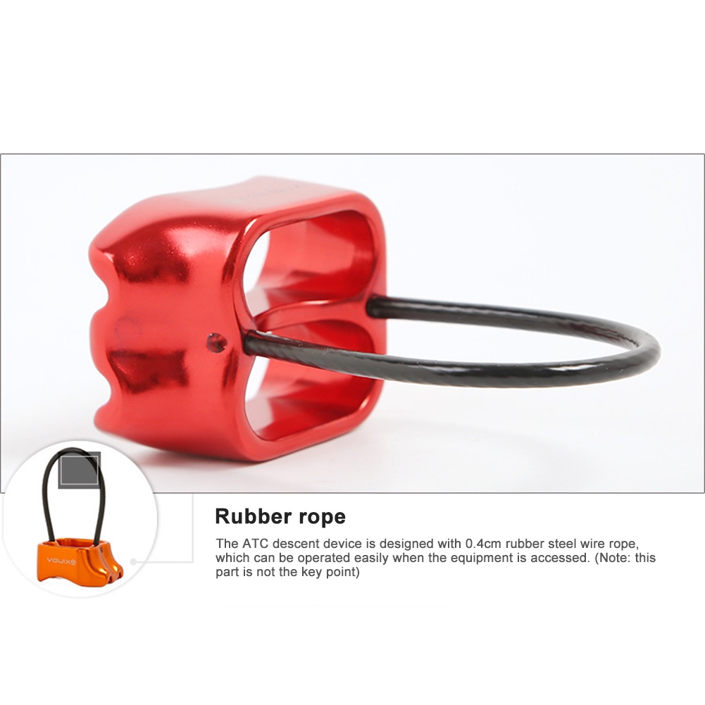 Rappel ATC Belay Device Descender Outdoor Camping Climbing Equipment ...