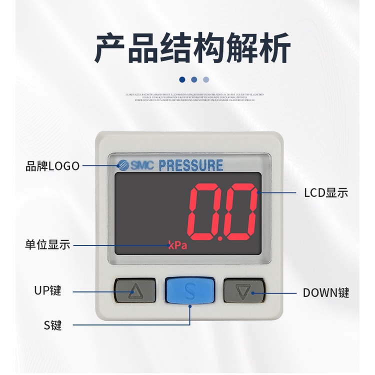 Smc Digital Display Pressure Gauge Pressure Switch ISE30A01N/P/BL ZSE30A01N ZSE30AF