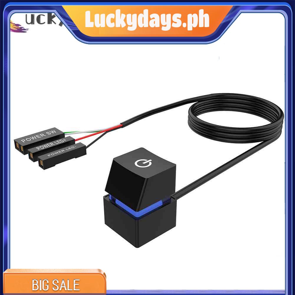2m LED Computer Desktop Switch PC Motherboard External Power On/Off ...