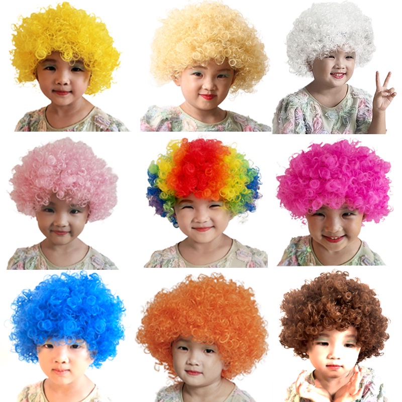 Party Wigs Costume Wig for Baby Girl Costume for Kids Boy Afro